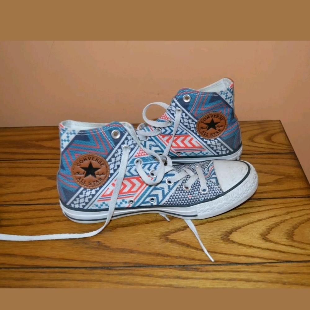 Converse High Tops Aztec Navajo Shoes